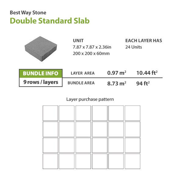 BWS Double Standard Concrete Paver